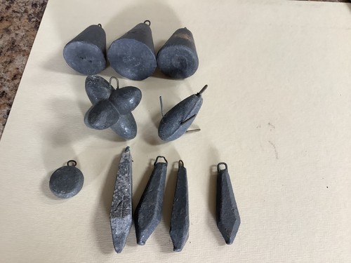 Vintage lead weights and - lead,