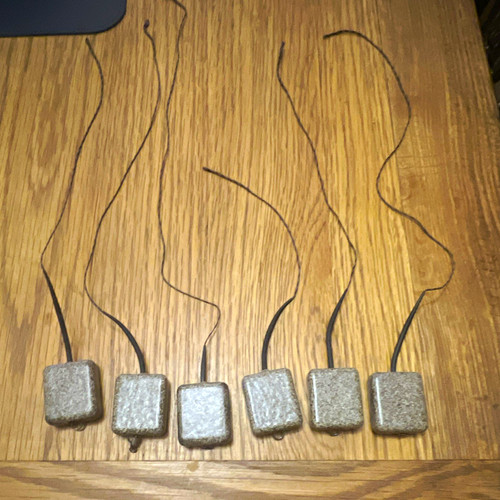 Square carp lead weights grey - weights,
