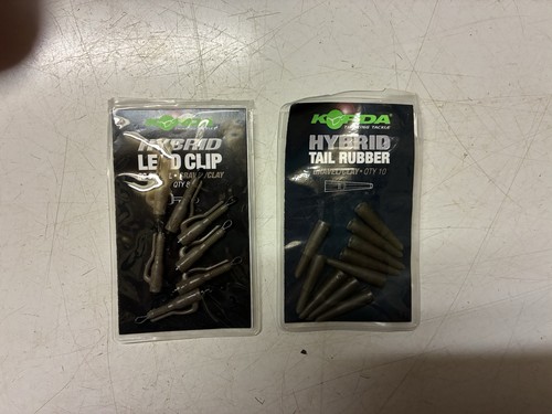 Korda hybrid lead clips - lead, gravel