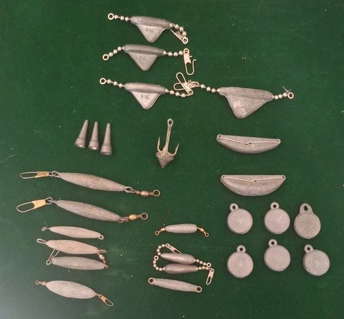 Vtg lead sinkers - 26,