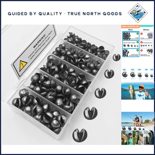 100pcs split shot fishing - 100pcs,