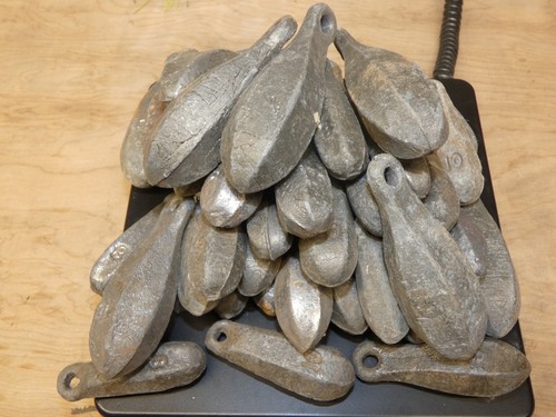 Lead bank sinkers - sinkers, weights