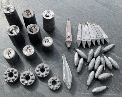 Mixed vintage lead fishing - mixed,