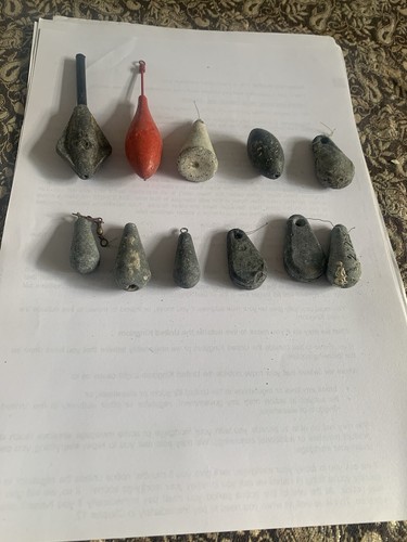 Lead fishing weight - &,